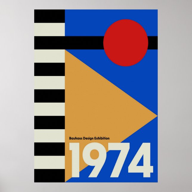 Bauhaus, Bauhaus-Design, modernes Design, geometri Poster (Vorne)