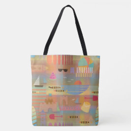 Bauhaus Beach Party Tote Bag Tasche