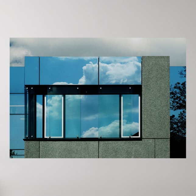 Bauhaus Blue Poster (Vorne)