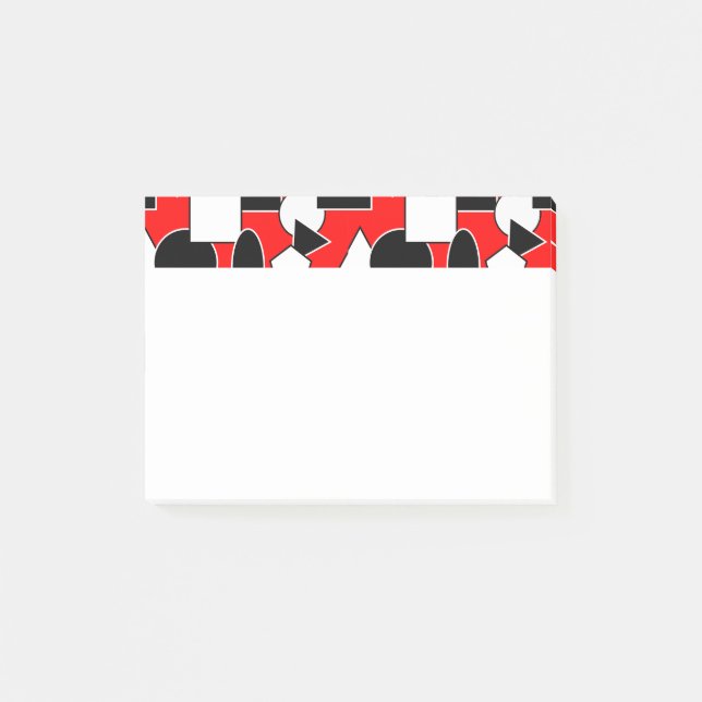 Bauhaus Collage Post-it Klebezettel (Vorderseite)