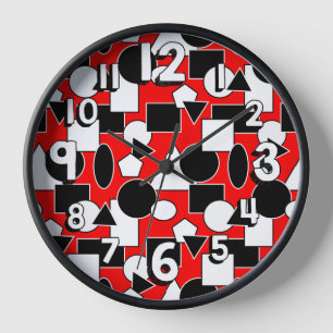 Bauhaus Collage Uhr