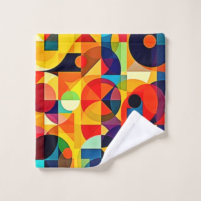 Bauhaus Color Geometry Design (Gant de toilette)