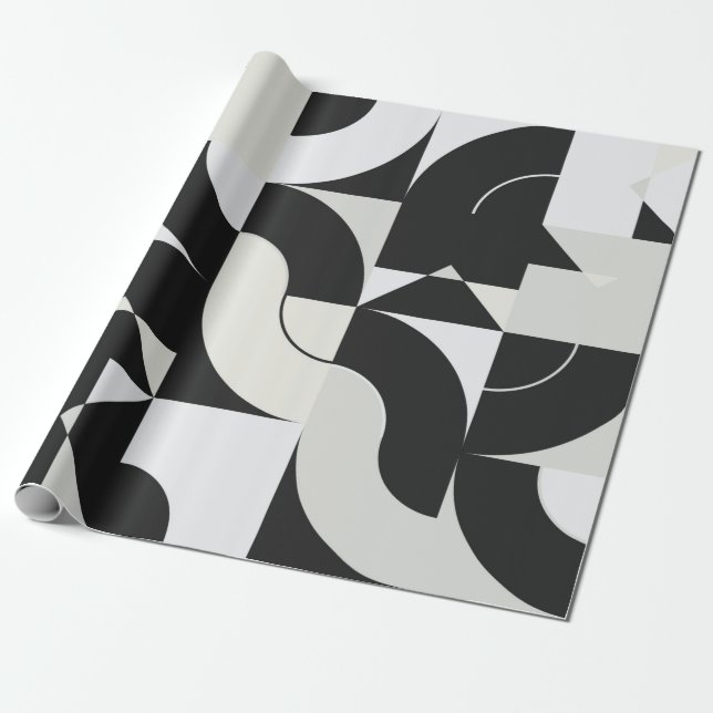 Bauhaus composition artwork made with abstract ele geschenkpapier (Ungerollt)