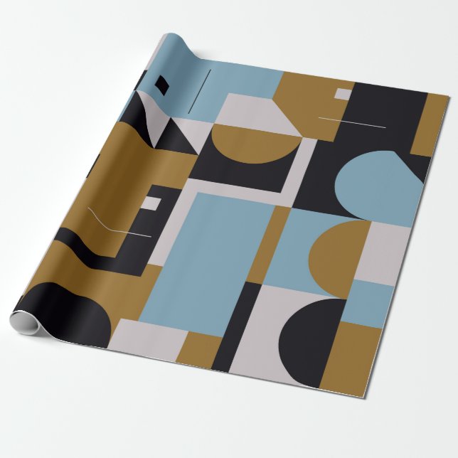 Bauhaus composition artwork made with abstract ele geschenkpapier (Ungerollt)
