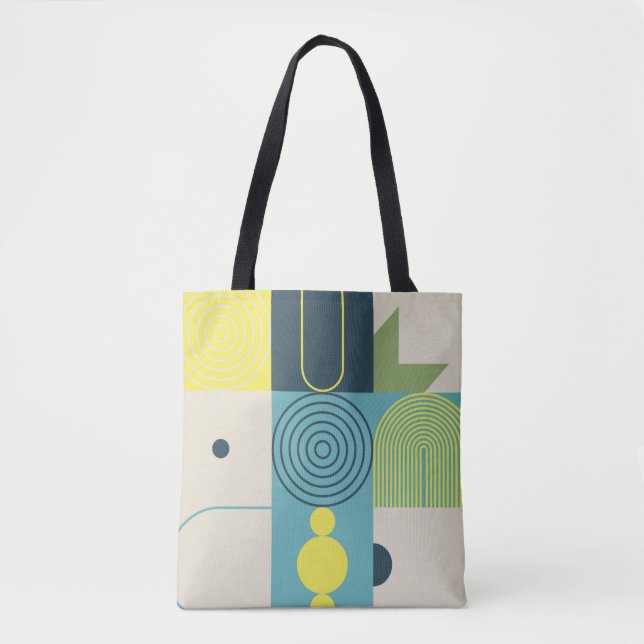 Bauhaus composition artwork made with abstract ele tasche (Vorderseite)