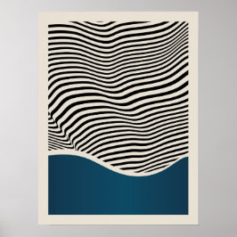 Bauhaus | Conception rétro | Poster bleu