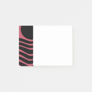 Bauhaus Deep Pink Abstrakt Post-it Klebezettel