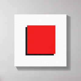 Bauhaus Design Geometrie Art Roter Platz Leinwanddruck