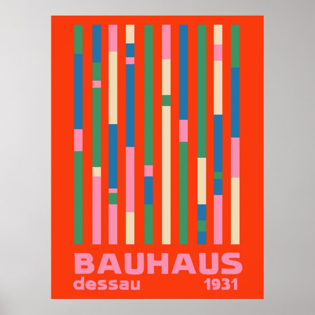 Bauhaus Dessau 1931 Abstrakt Poster (Vorne)