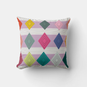 Bauhaus Diamond Quilt Kissen