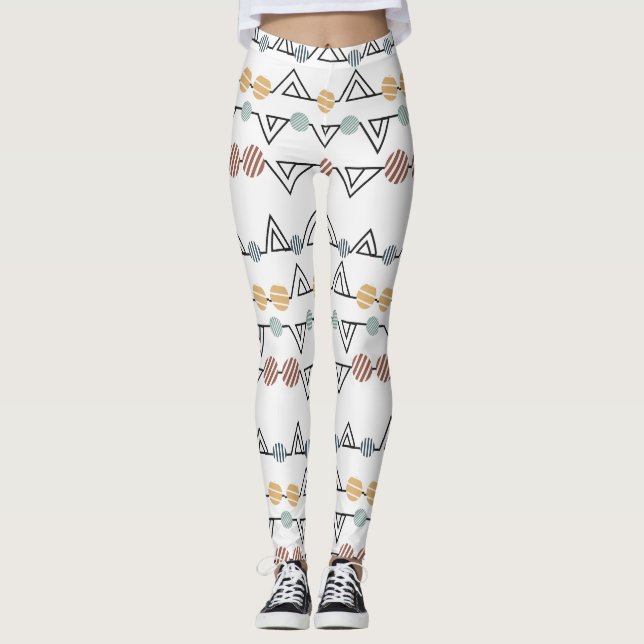 Bauhaus-Dreiecke Leggings (Vorderseite)