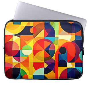 Bauhaus-Farbgeometrie-Design Laptopschutzhülle