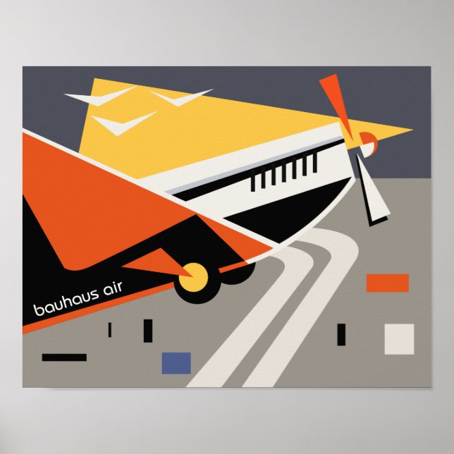 Bauhaus-Flugplakat Poster (Vorne)