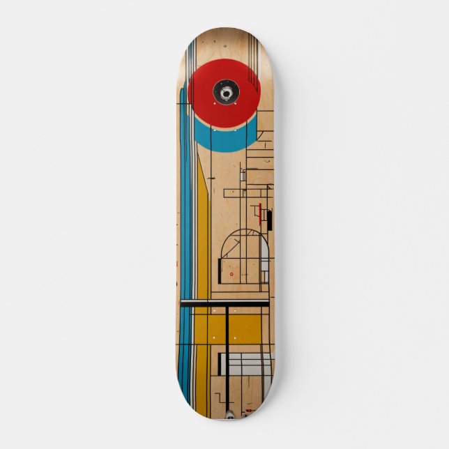 Bauhaus Geist in jedem Kickflip und Grind Skateboard (Vorne)
