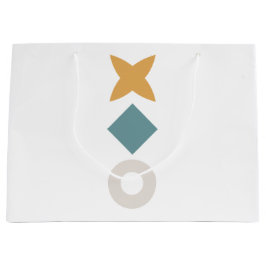 Bauhaus Geometric Baby Shower Large Gift Bag Große Geschenktüte