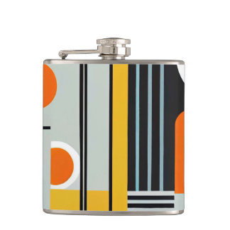 Bauhaus Geometric Design 01 perfekt für Flachmann