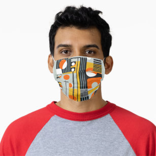 Bauhaus Geometric Design 01 perfekt für Mund-Nasen-Maske Aus Stoff