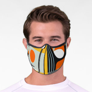 Bauhaus Geometric Design 01 perfekt für Premium Mund-Nasen-Maske