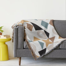 Bauhaus Geometric Toddler Throw Blanket
