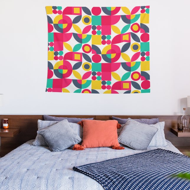 Bauhaus Geometric Wandteppich (Von Creator hochgeladen)