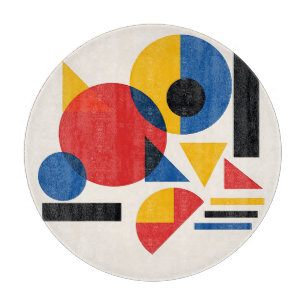 Bauhaus-Geometrische-Abstrakte-Komposition Schneidebrett
