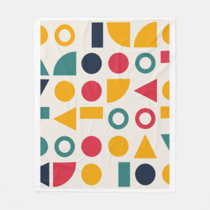 Bauhaus geometrische Formen nahtloses Muster Fleecedecke