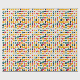 Bauhaus geometrische Formen nahtloses Muster Geschenkpapier