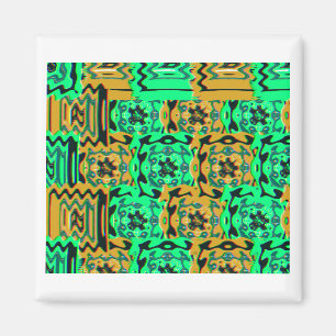 Bauhaus geometrisches Muster Magnet