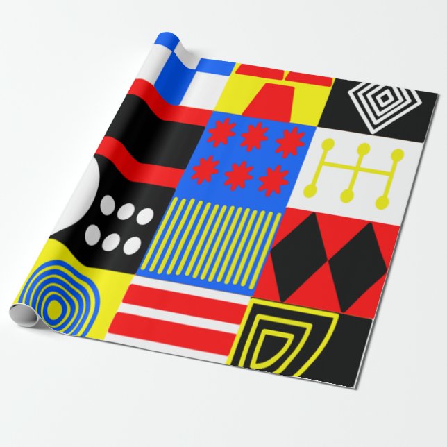 Bauhaus Geschenkpapier (Ungerollt)