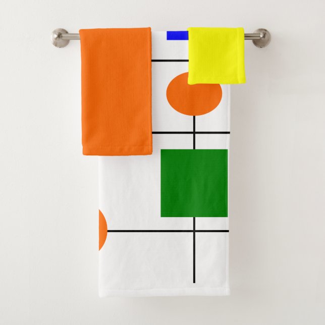 Bauhaus Grid Badetuch Set (Insitu)