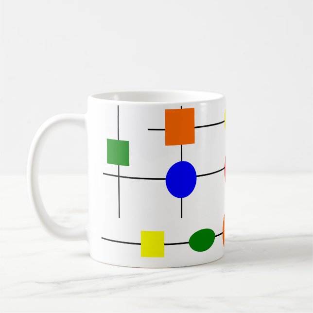 Bauhaus Grid Coffee Tasse (Links)