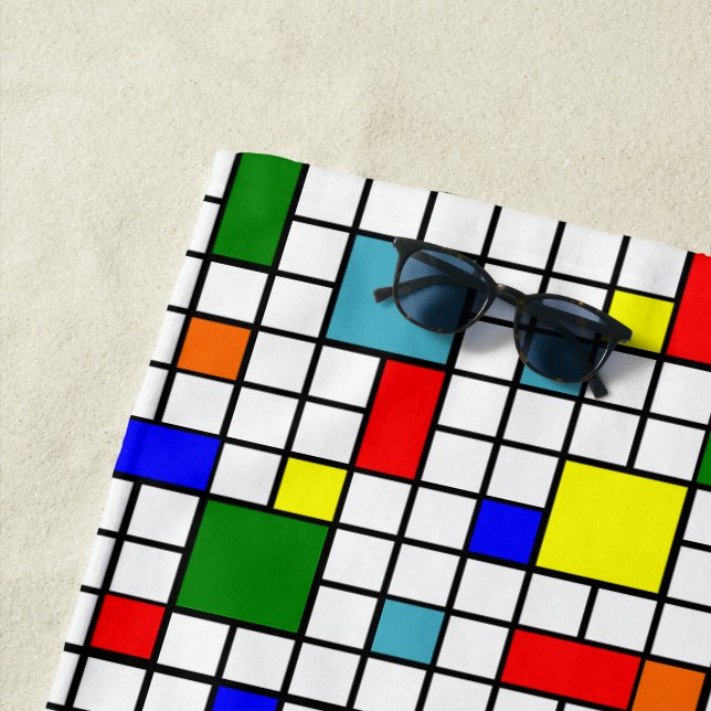 Bauhaus Grid Strandtuch (Beispiel)