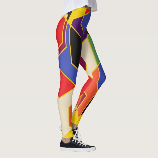 Bauhaus Hexagons Leggings (Rechts)