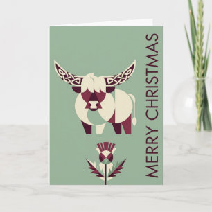 Bauhaus Highland Cow Weihnachten Karte