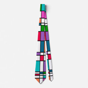 Bauhaus in Blume Power Colors Krawatte