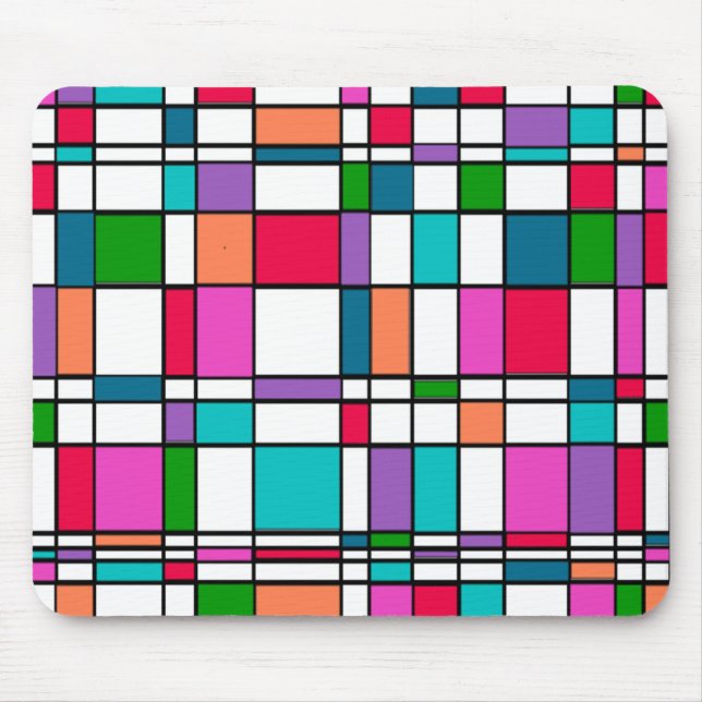 Bauhaus in Blume Power Colors Mousepad (Vorne)
