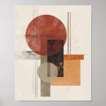 Bauhaus Inspired – Modern Abstract in Warm Neutral