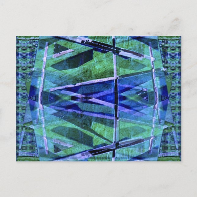 Bauhaus Inspiriert Postkarte (Vorderseite)