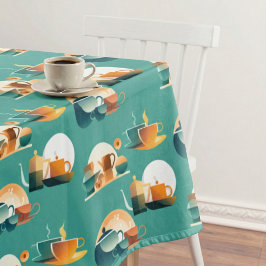 Bauhaus Inspiriert Retro-Kaffee Tischdecke