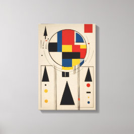 Bauhaus-Inspirierte geometrische Minimalistische K Leinwanddruck