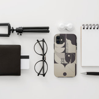 Bauhaus Inspiriertes geometrisches Muster Case-Mate iPhone Hülle