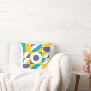 Bauhaus Inspiriertes geometrisches Muster Kissen