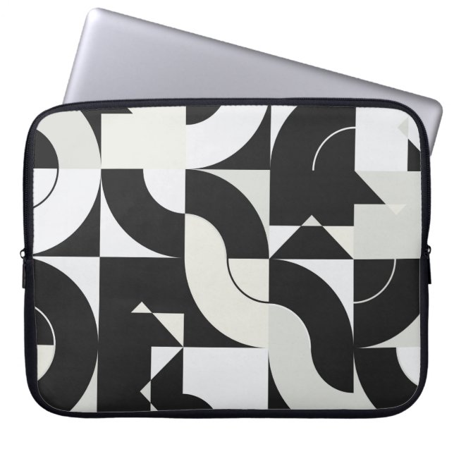Bauhaus-Kompositionskunst aus abstrakten Epochen Laptopschutzhülle (Vorderseite)