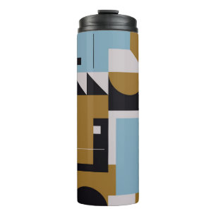 Bauhaus-Kompositionskunst aus abstrakten Epochen Thermosbecher