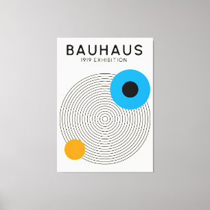 Bauhaus Konzentrische Kreise Moderner Kunstdruck Leinwanddruck