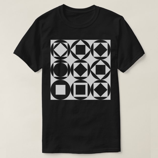 Bauhaus Lines Squares T-Shirt (Design vorne)