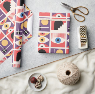 Bauhaus Mitte Jahrhundert Moderne Geschenkpapier