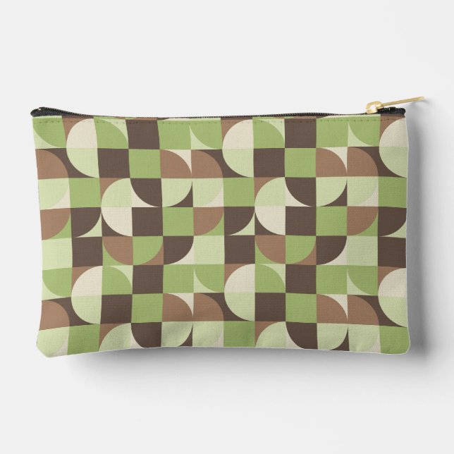 Bauhaus Mitte Jahrhundert Modernes Leaf und Baum M Zubehörtasche (Rückseite)