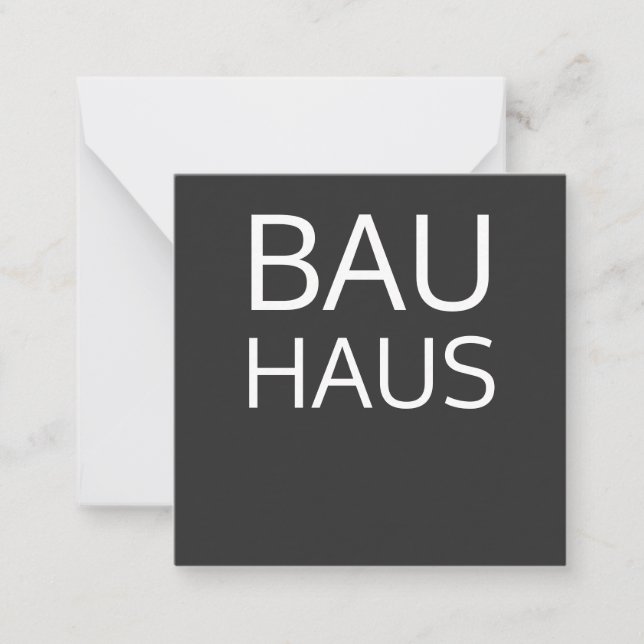 Bauhaus Mitteilungskarte (Vorderseite)