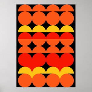 Bauhaus, modern, minimalistisch, geometrisch, abst poster